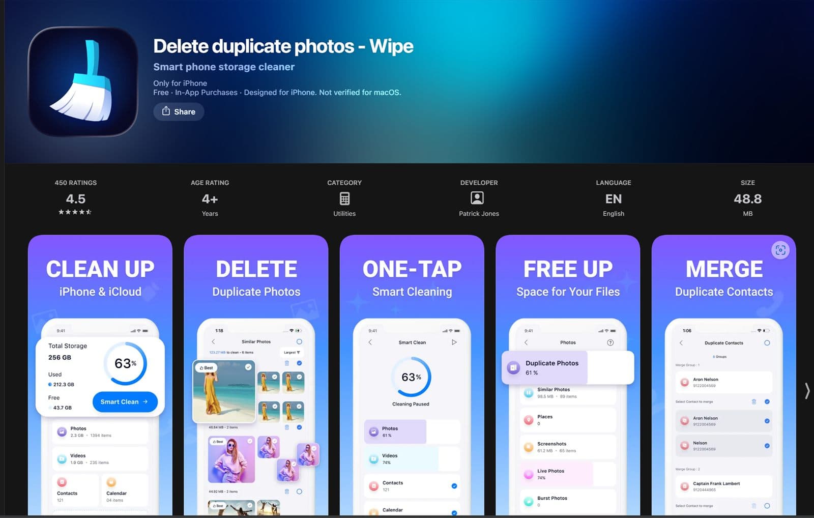 Wipe: Photo Cleaner